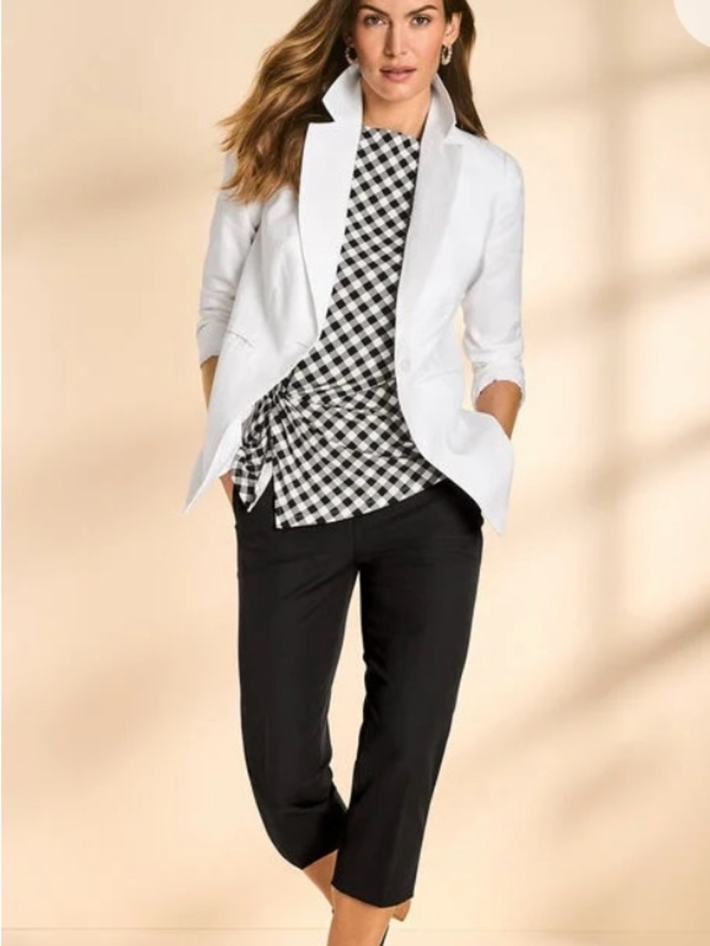 Cache’ Black Crop Pants with Cuffs